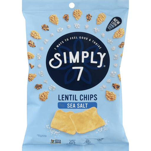 Simply 7 Lentil Chips Sea Salt 113 G