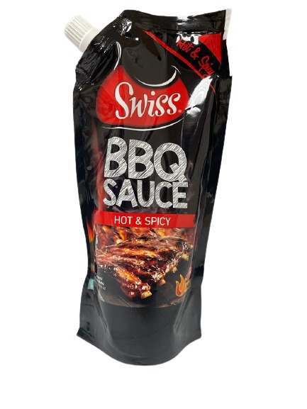 Swiss Bbq Sauce Hot & Spicy Spouch 500 M