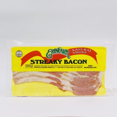 Erin Farms Streaky Bacon 200 G