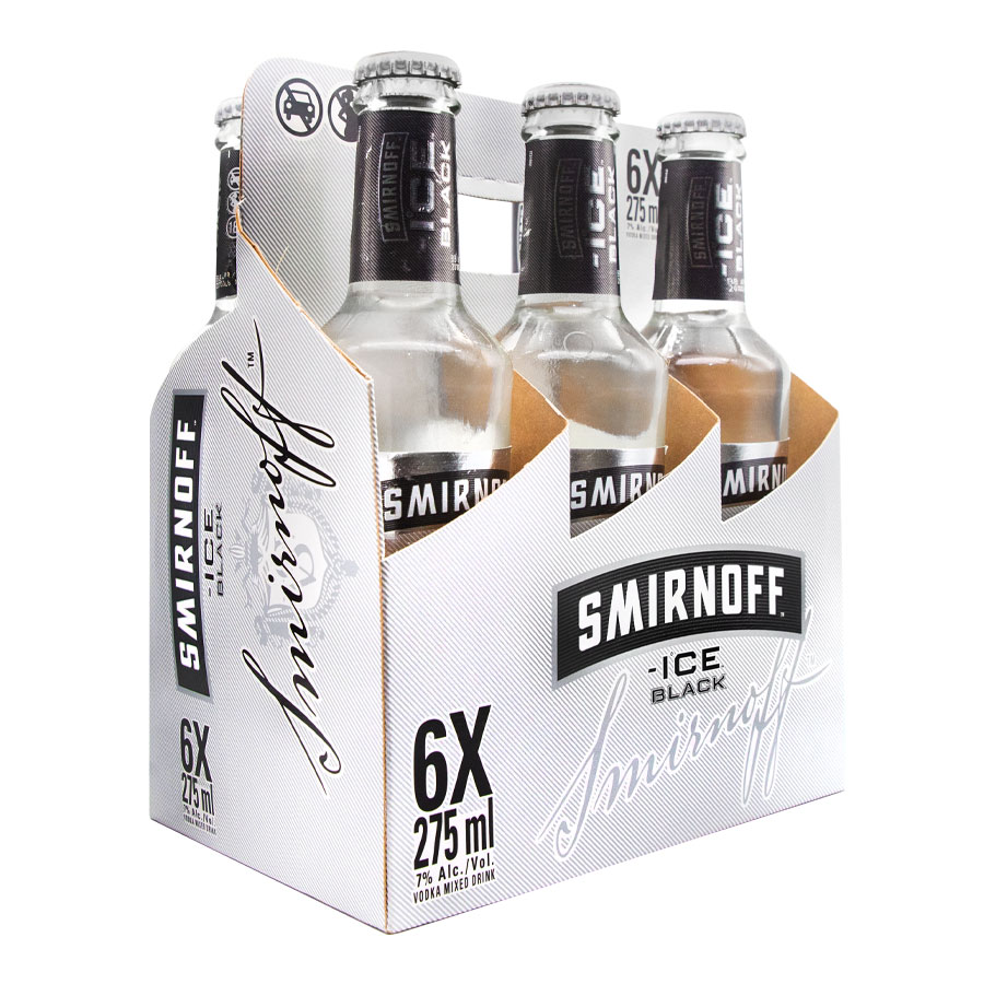 Smirnoff Ice Black 6 Pk – Massy Stores Trinidad, image size:900x900