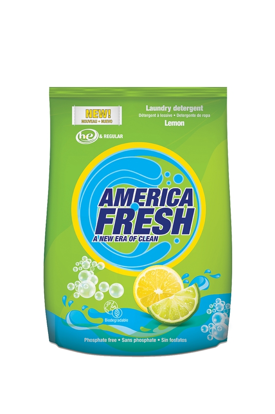 America Fresh Powder Laundry Lemon 1 Kg