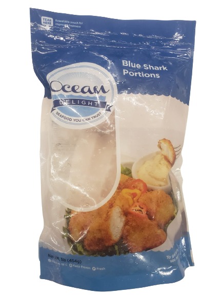 Ocean Delight Blue Shark Portions 454 G