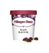 Haagen Dazs Ice Cream Rum & Raisin 1 Pt