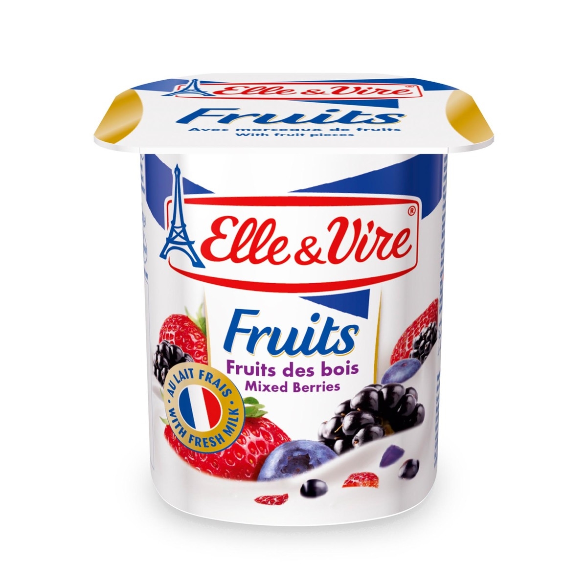 Elle & Vire Dessert W/Fruit Mx Berry 125