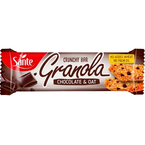 Sante Crunchy Bar Granola Choc & Oat 40