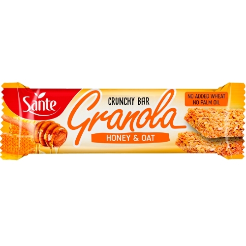 Sante Crunchy Bar Granola Honey& Oat 40