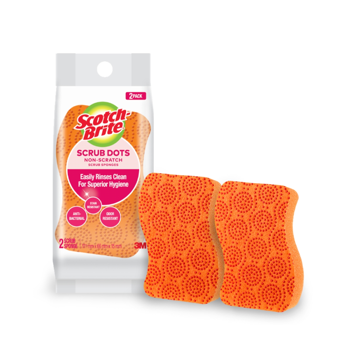 3M Scotch Non Scratch Sponge 1 Ct