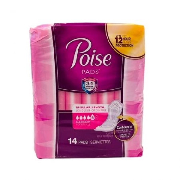 Poise Pads Incon Reg Length 3 n1 14’s