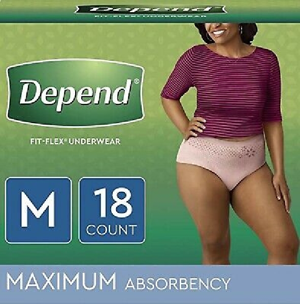 Depend Underwear Women Med 18 Ct