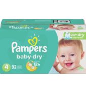 Pampers Baby Dry Diapers Size 4 92 Ct