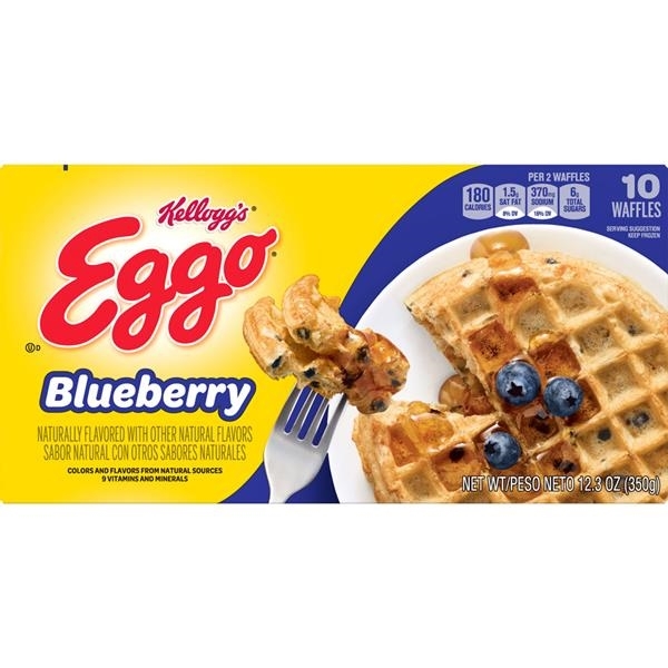Eggo Blueberry Waffles 10Ct 350 G