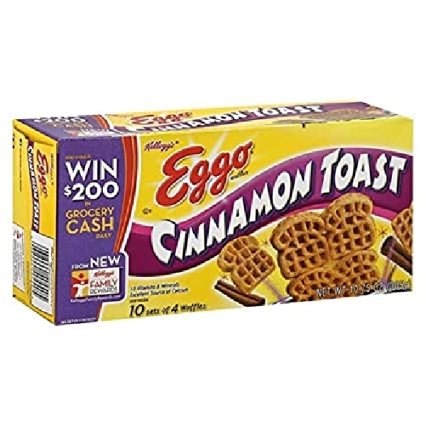 Kelloggs Waffles Eggo Cin T 10ct 10.75oz