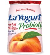 La Yogurt Original Lf Peach 6 Oz