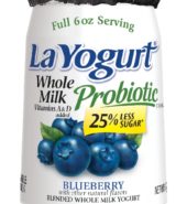 La Yogurt Whole Milk Blueberry 6 Oz