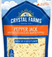 Crystal Farms Shredded Pepper Jack 8 Oz