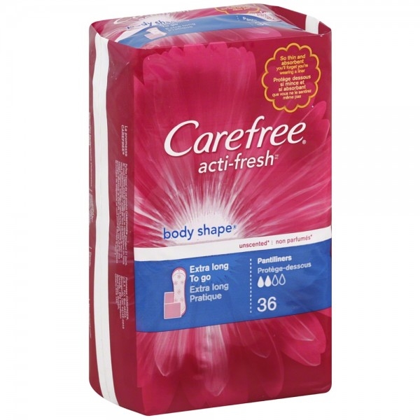 Carefree Liners Extra Long Unscented 36