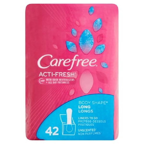 Carefree Body Shape Long Unscented 42 Ct
