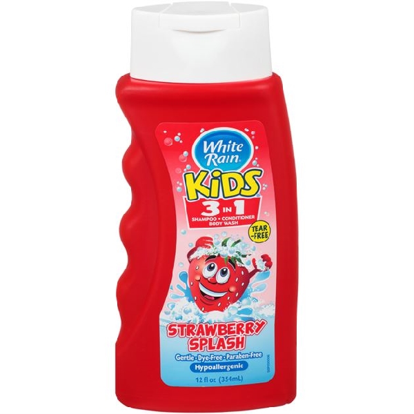 White Rain Kids 3In1 Strawberry Splash 3