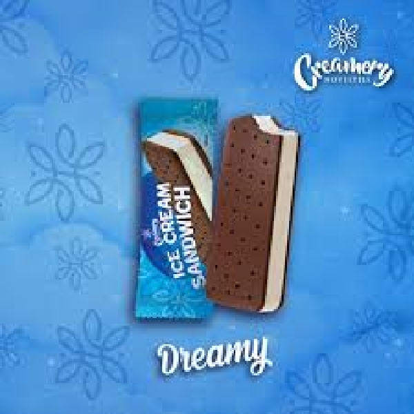 Creamery Ice Cream Sandwich Vanilla 90 M