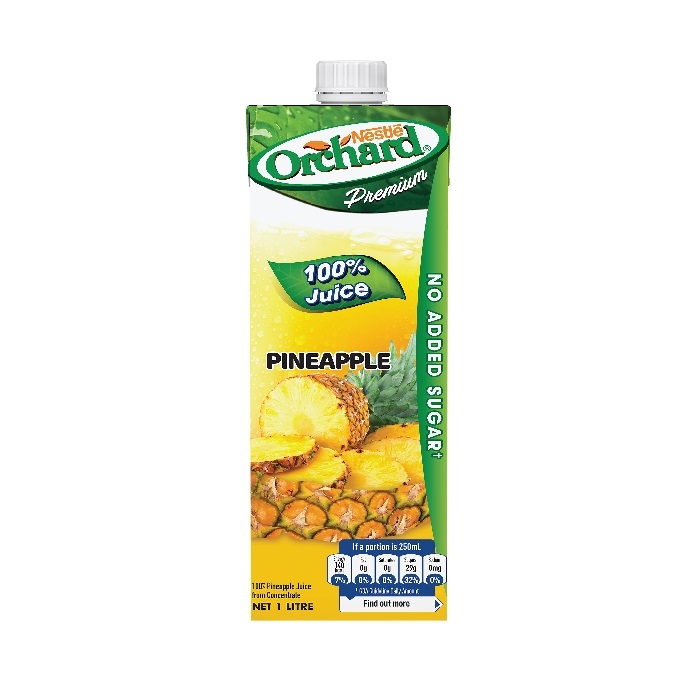 Nestle Orchard Pineapple Juice 100% Nsa