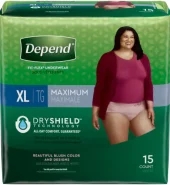 Depend Underwear Women Xl 15 Ct
