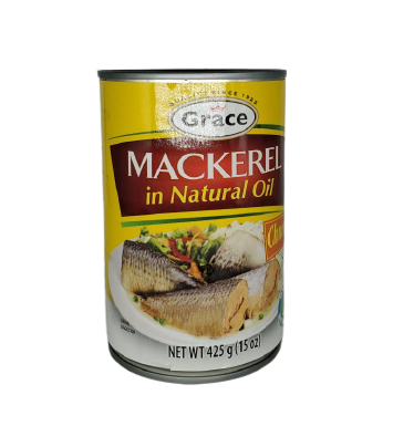 Grace Mackerel In Natural Oil 425 G