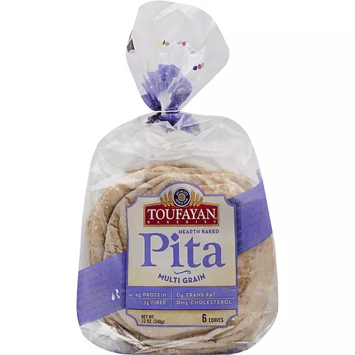 Toufayan Wraps Multigrain Pita 12 Oz