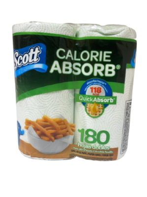 Scott Towel Calorie Absorb 2 Ct