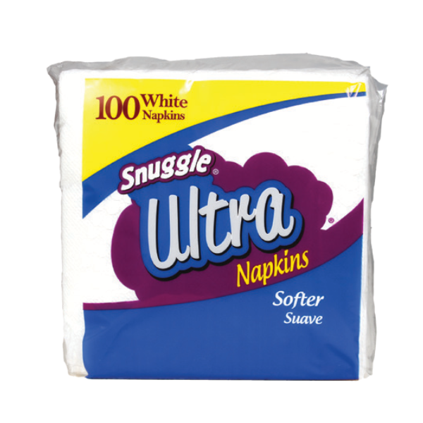 Snuggle Napkins White 100 Ct