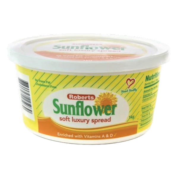 Sunflower Margarine Tubs 1 Kg