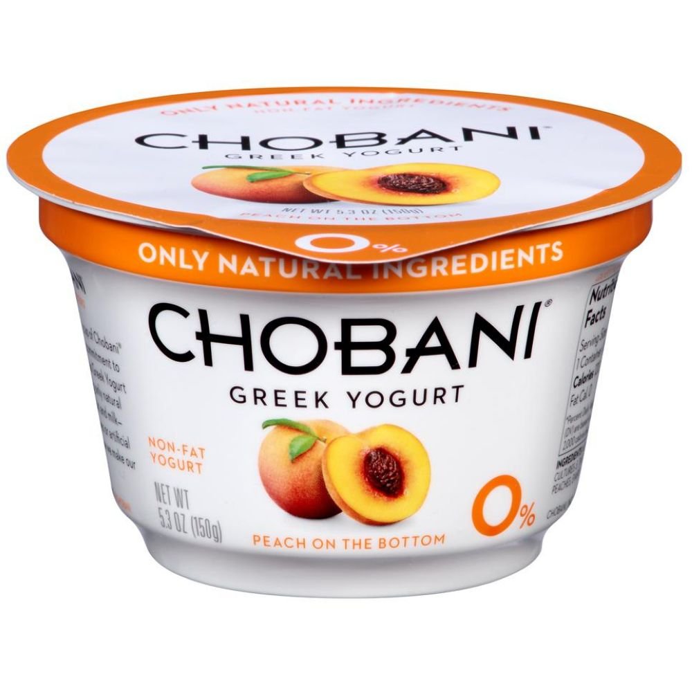 Chobani Peach Yogurt 5.3 Oz