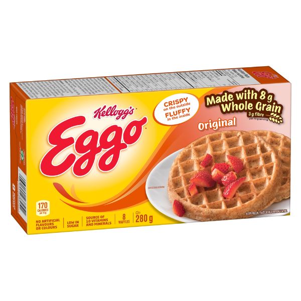 Kelloggs Eggo Waffles Original Whole Gra