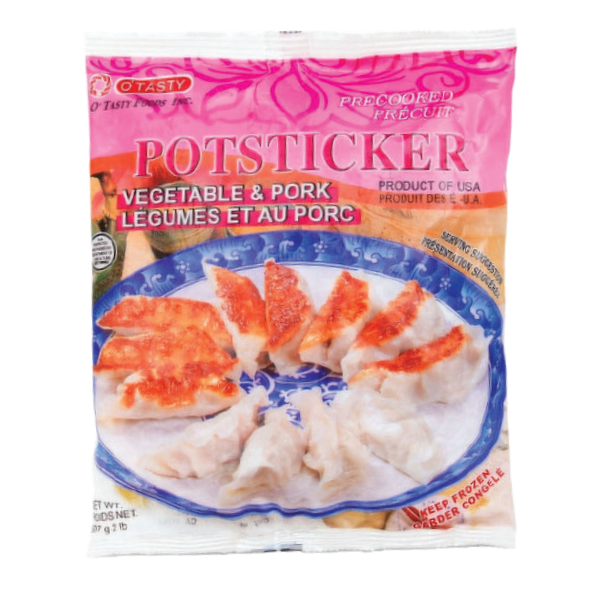O Tasty Potstickers Veg & Pork 2 Lb