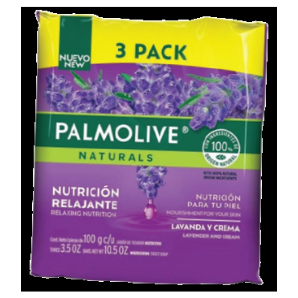 Palmolive Bath Soap Lavender & Cream 3 X